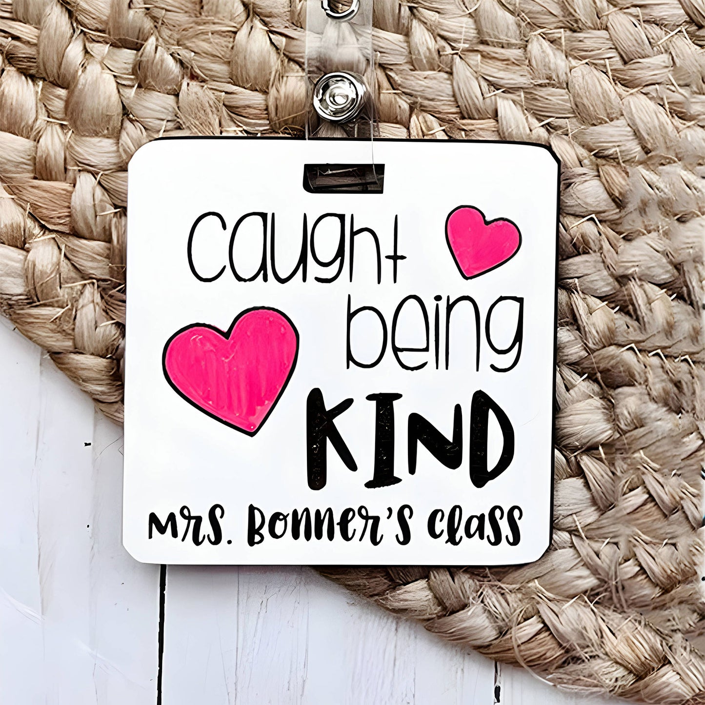 Personalized School Hall Pass - "Caught Being Kind"