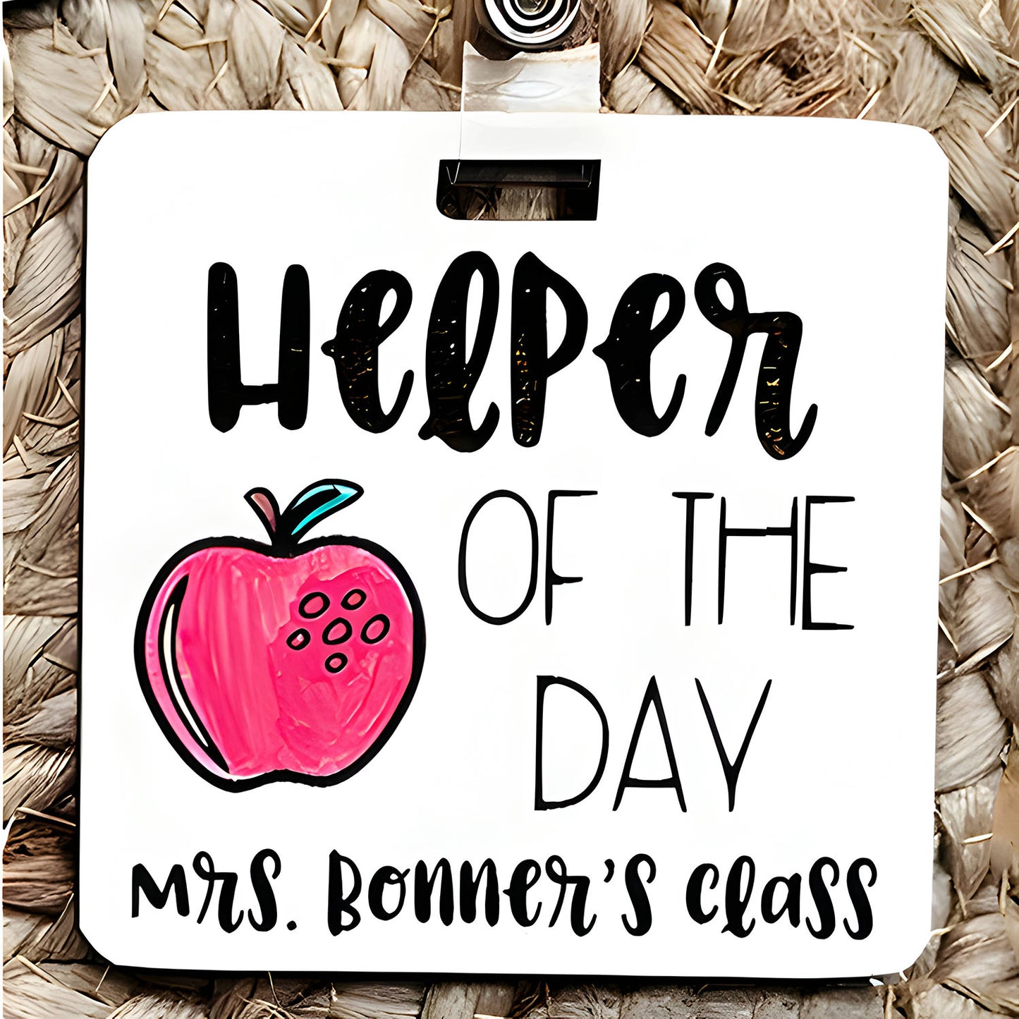 Personalized School Hall Pass - "Helper of the Day"