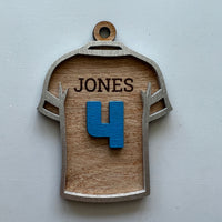Personalized Soccer Jersey Bag Tag - Soccer Jersey Ornament