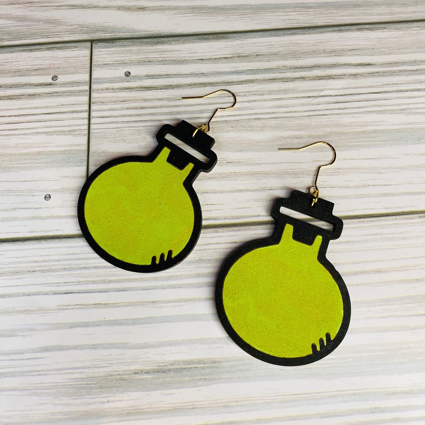 Potion Bottle Witches Brew Halloween Earrings