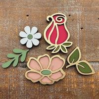 Pretty Floral Magnet Collection (Set of 5)
