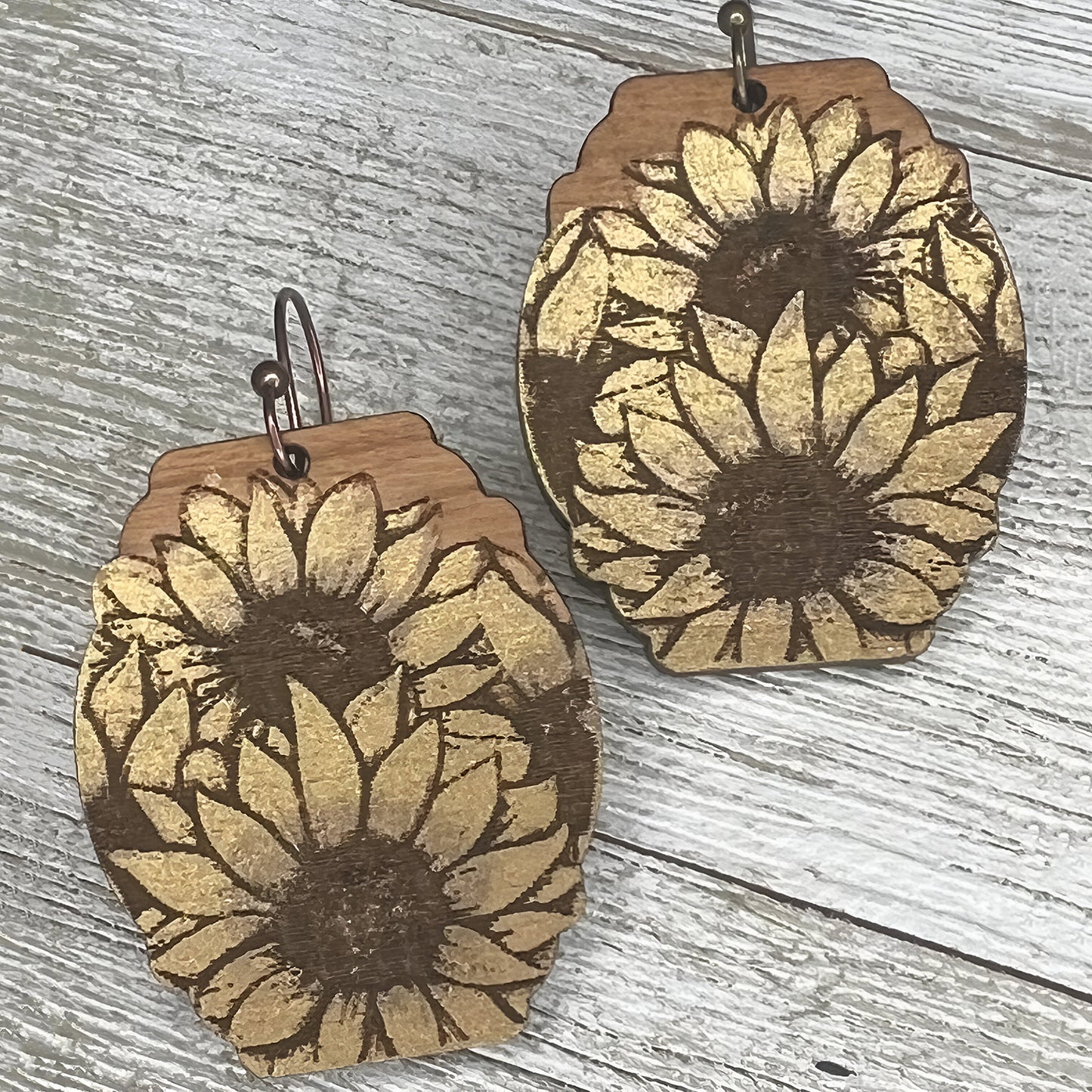 Pretty Sunflower Dangle Earrings