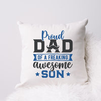 "Proud Dad Of A Freaking Awesome Son" Graphic