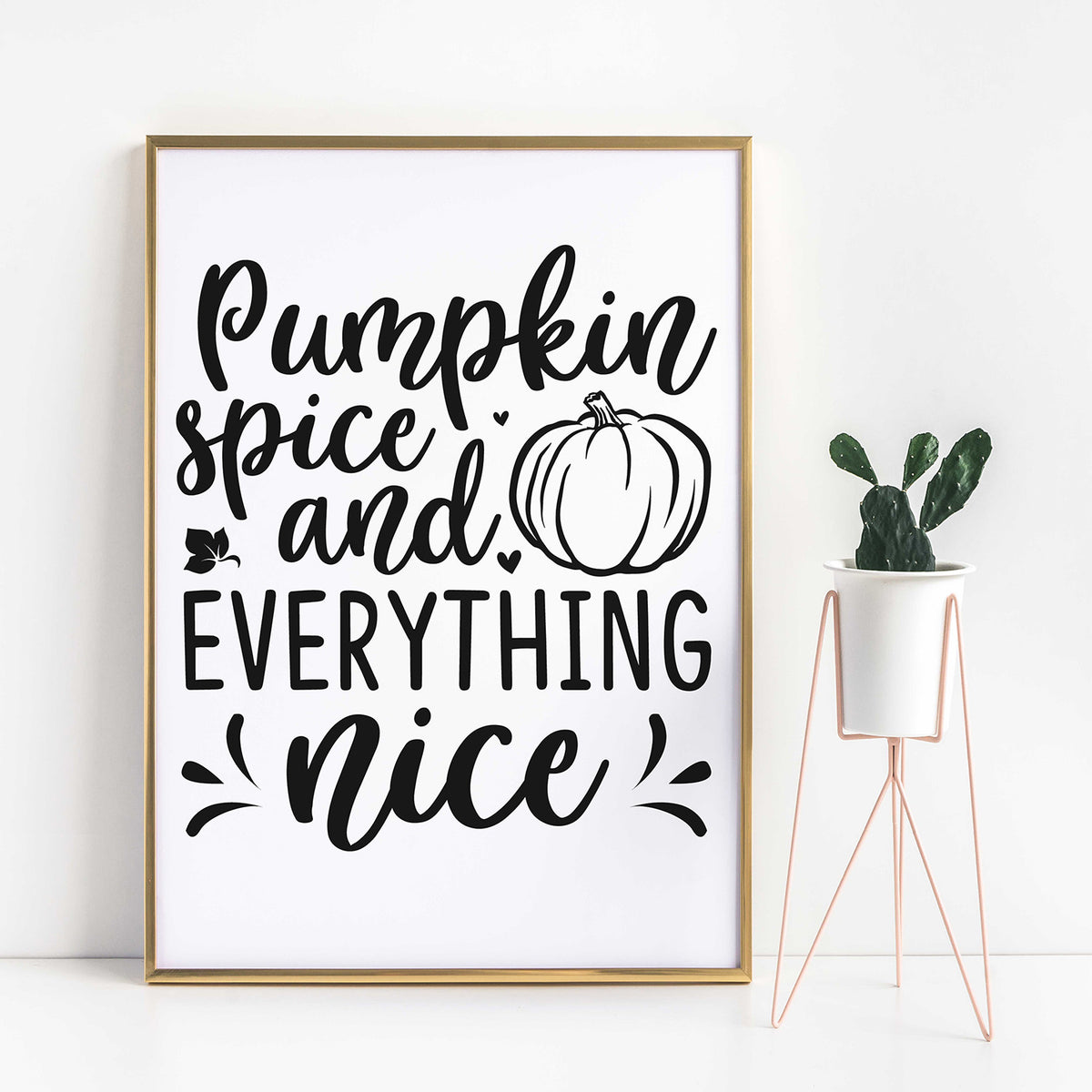 "Pumpkin Spice and Everything Nice" With Pumpkin Graphic – Glowforge Shop