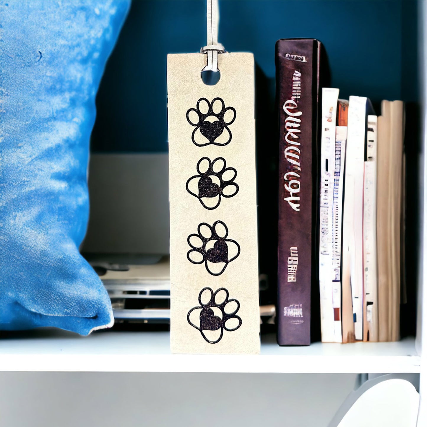 Puppy Paw Leather Bookmark (Set of 2)