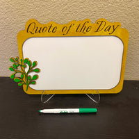 Quote of the Day Sign - Personalized Inspirational Signboard