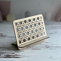 Rattan Cane Mobile Phone Stand