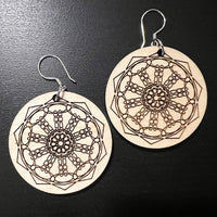 Round Mandala Pinwheel Earrings