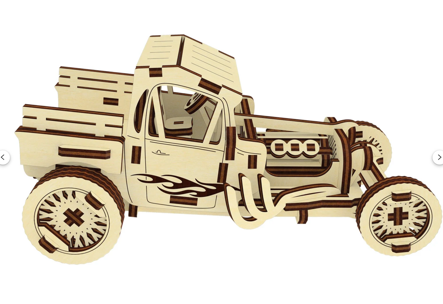 Hot rod (3D puzzle) Light Plywood - (3/25")