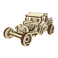 Hot rod (3D puzzle) Light Plywood - (3/25")