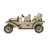 Old car (3D puzzle) Light Plywood - (3/25")