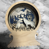 Wolf-Themed Snow Globe