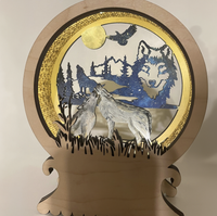 Wolf-Themed Snow Globe