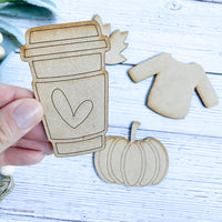 Simple Cozy Fall Magnets (Set of 4)