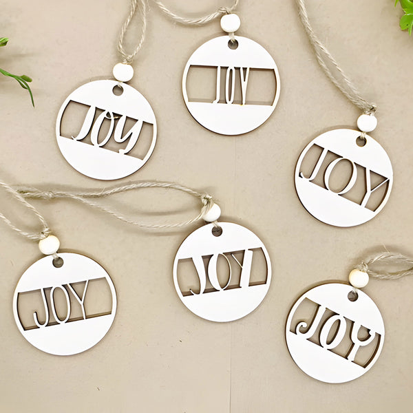 Simple Cut Joy Mini Christmas Ornament (Set of 6) – Glowforge Shop