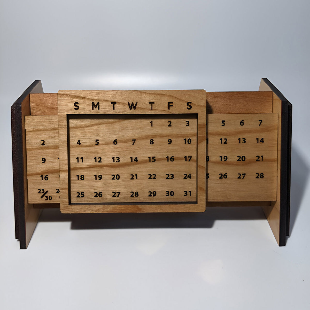 Sliding Perpetual Calendar with Mini Desk Organizer Shop