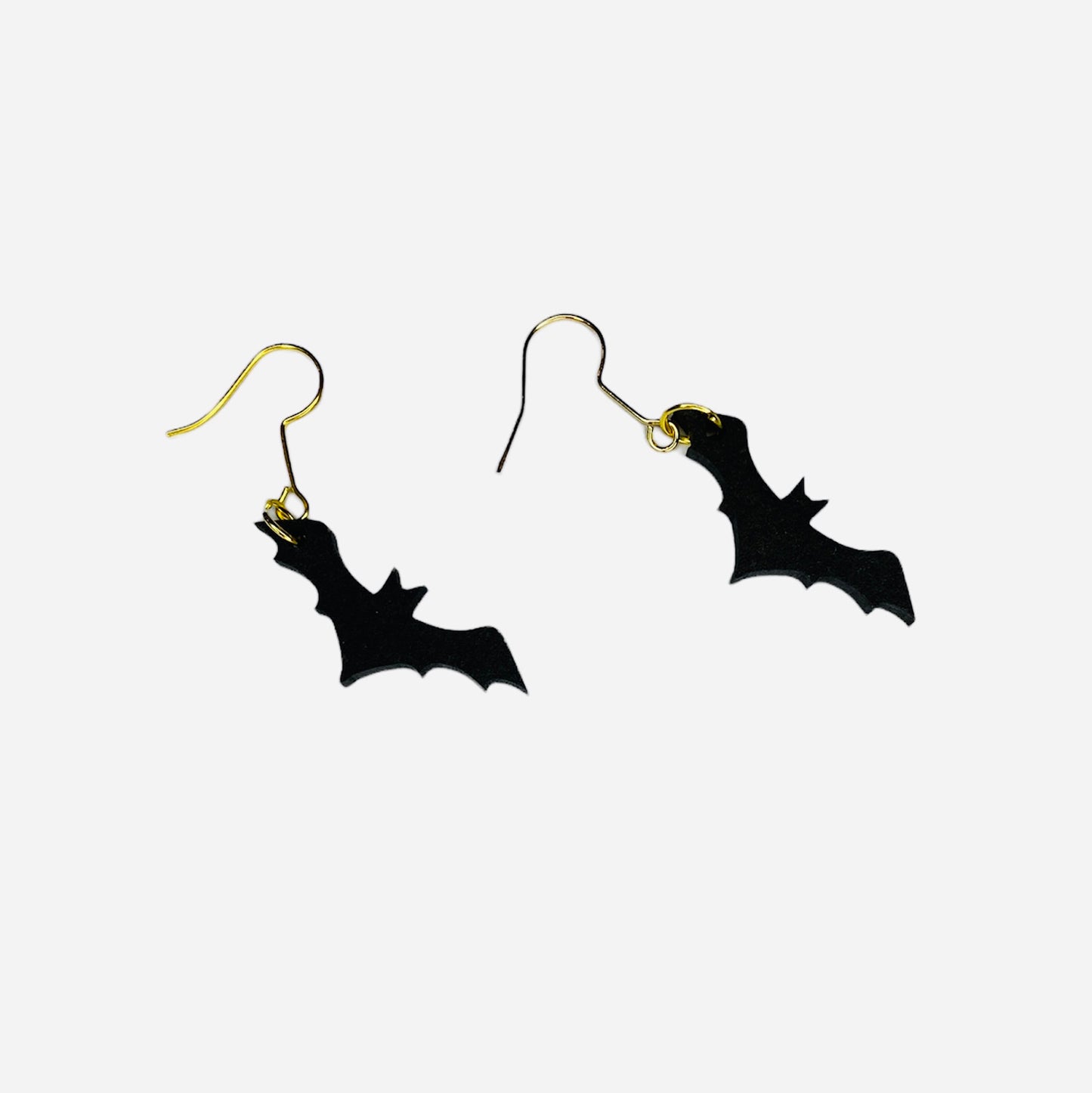 Spooky Bat Halloween Dangle Earrings