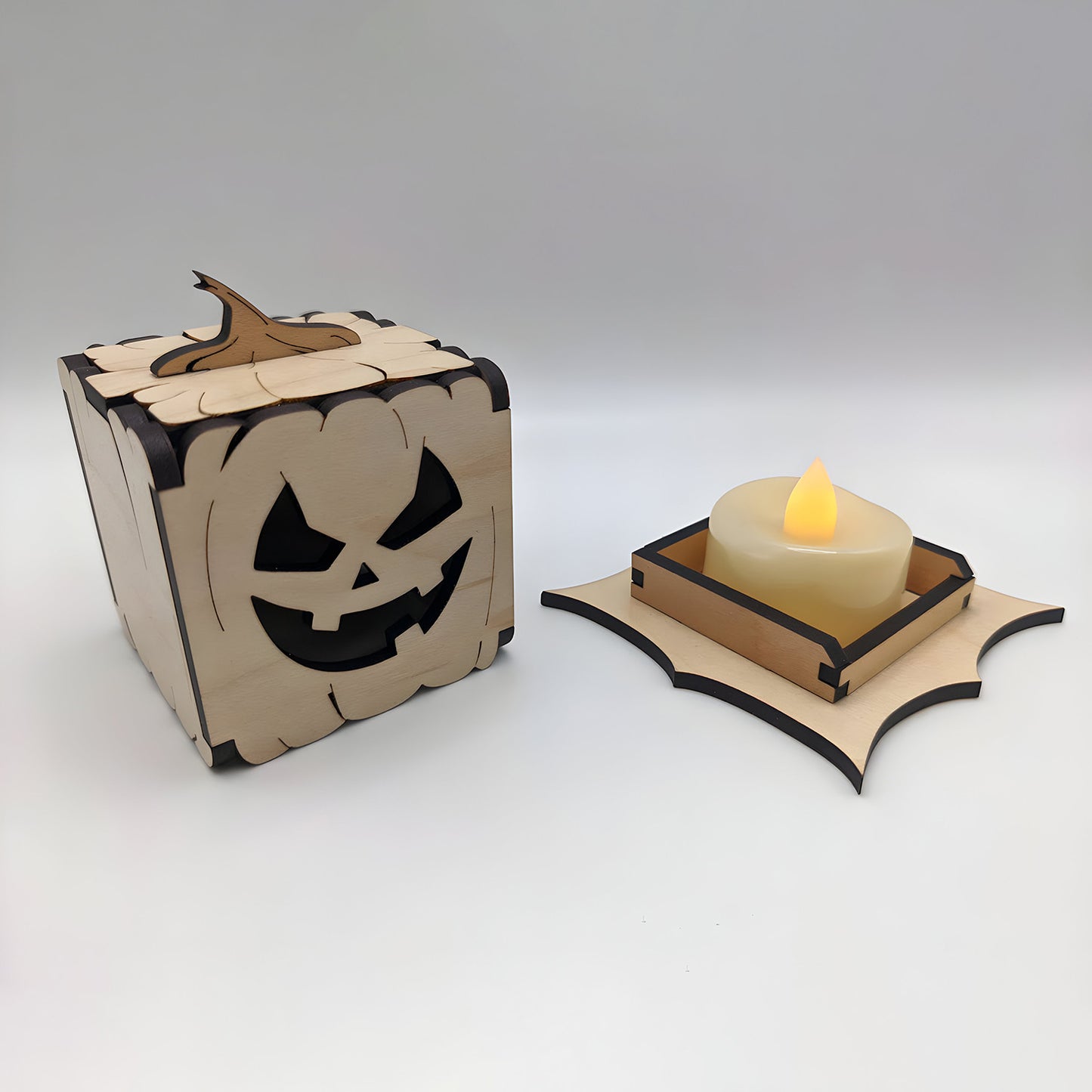 Spooky LED Candle Jack O’ Lantern