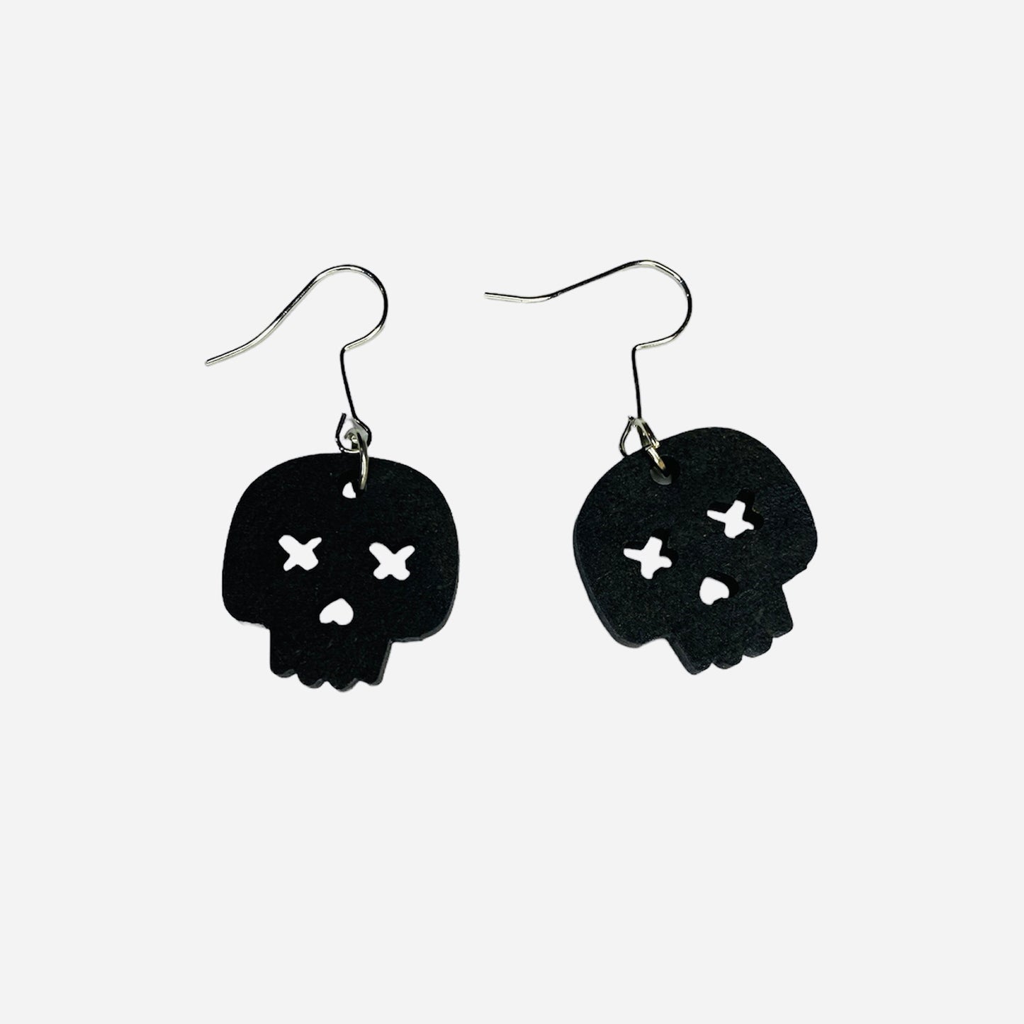 Spooky Skeleton Skull Halloween Dangle Earrings