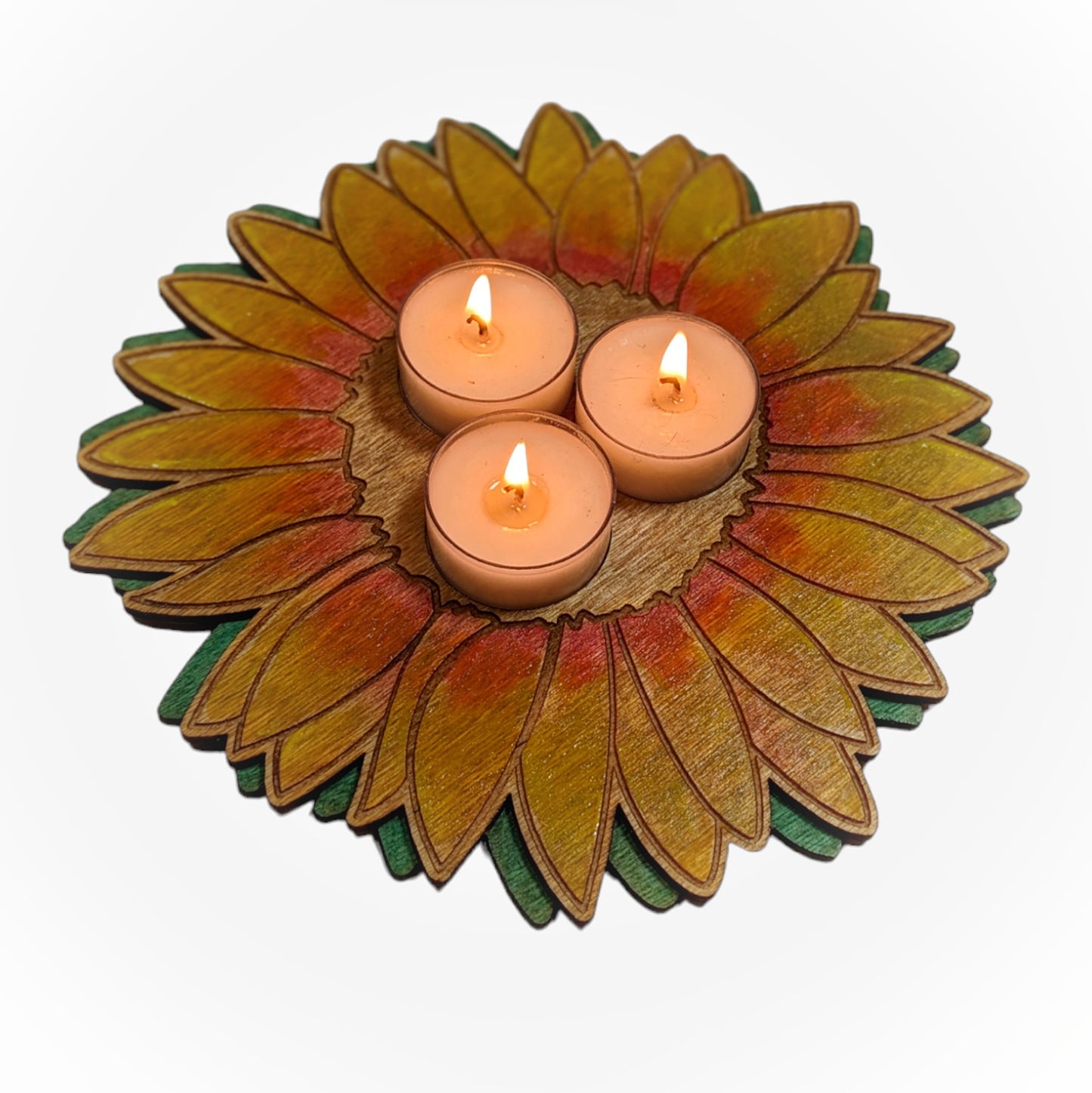 Sunflower Candleholder Tea Light Holder - Summer or Fall Candle Home Décor