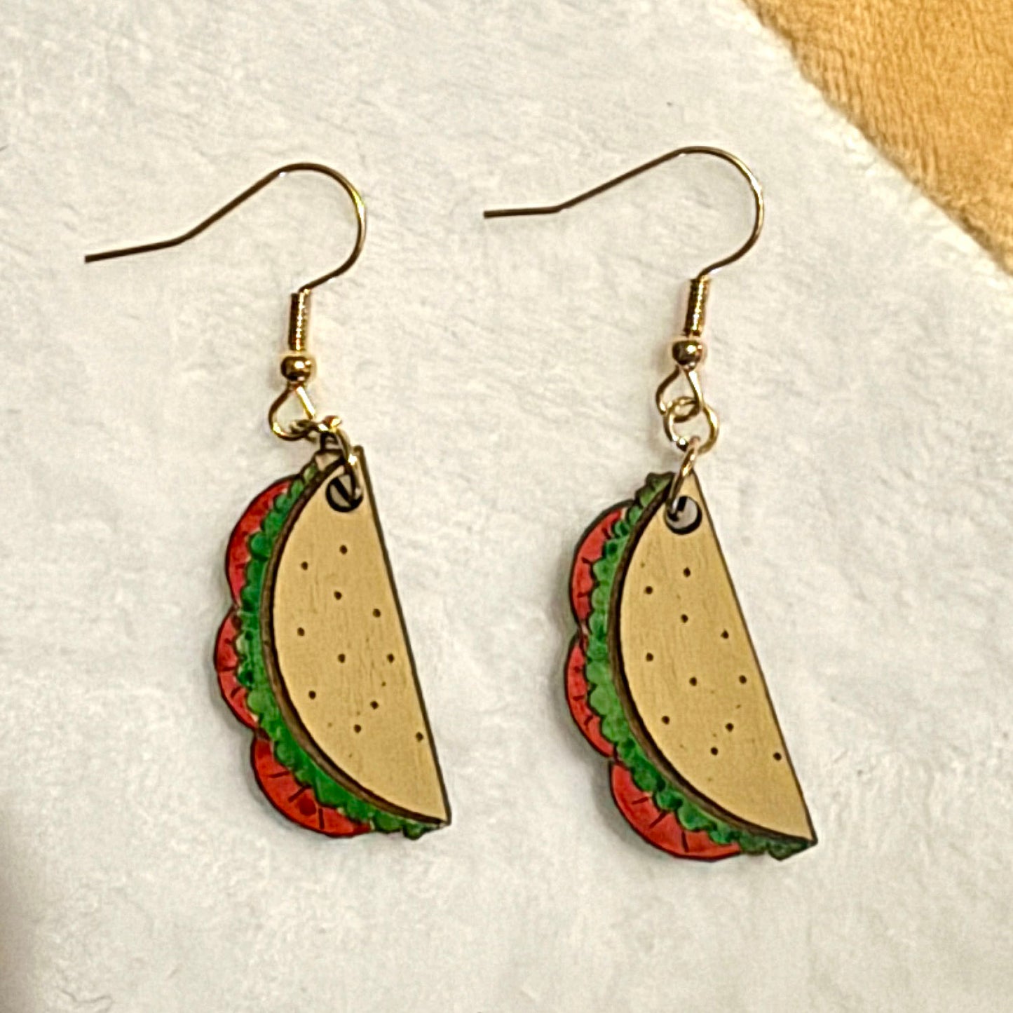 Taco Tuesday Dangle Earrings - Taco Dangle Food Earrings