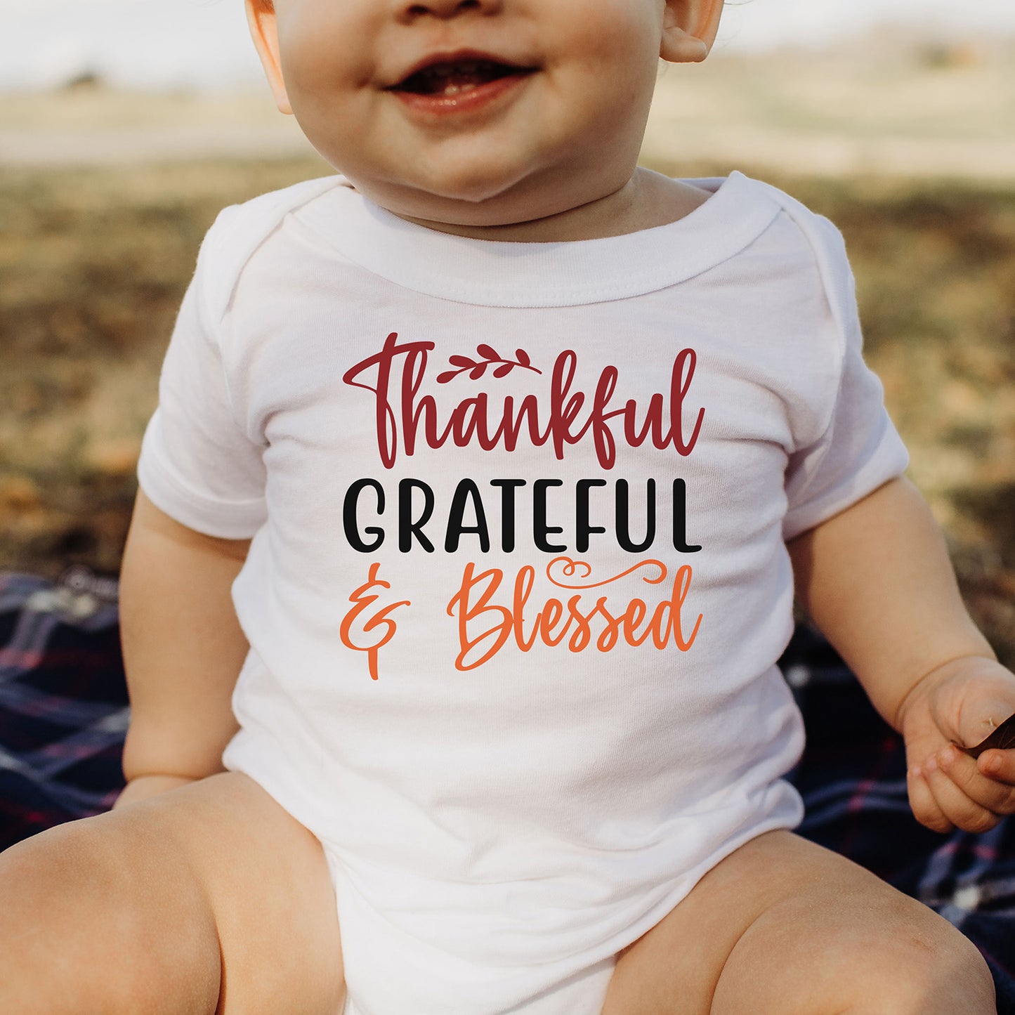 "Thankful Grateful & Blessed" Graphic
