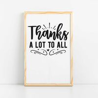 "Thanks A Lot To All" Graphic