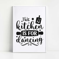 "This Kitchen Is For Dancing" Graphic