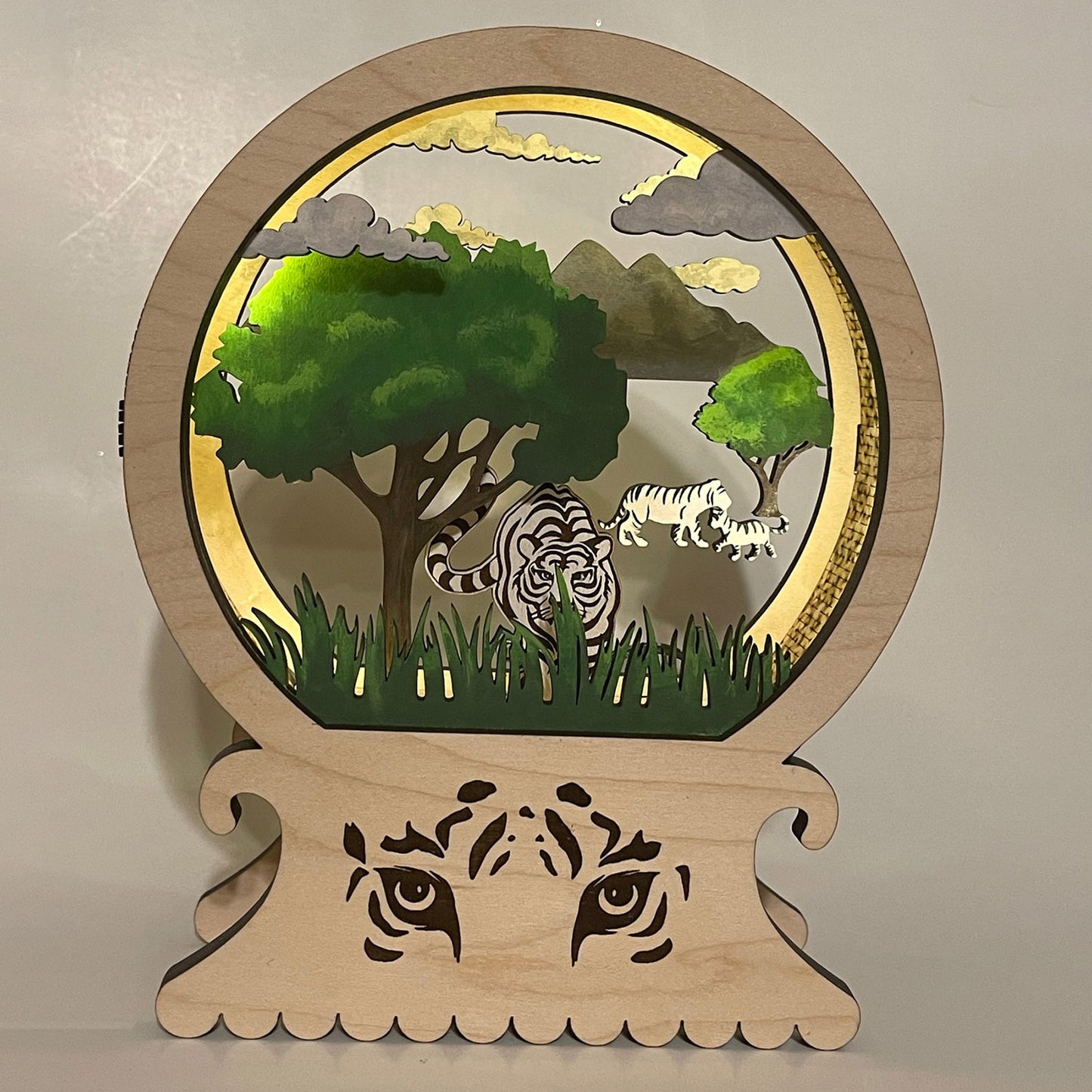 Tiger-Themed Snow Globe