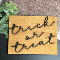 Trick or Treat Halloween Wall Sign