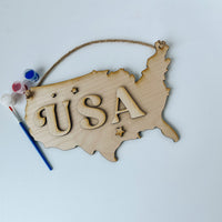 USA Hanging Sign - Painting Kit