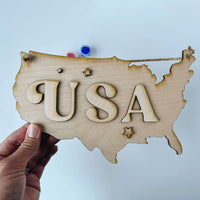 USA Hanging Sign - Painting Kit