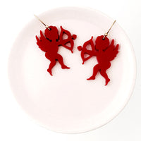 Valentine Cupid Earrings - Cherubic Love Earrings