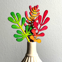 Vibrant Wooden Wildflowers for Home Décor (Set of 9)