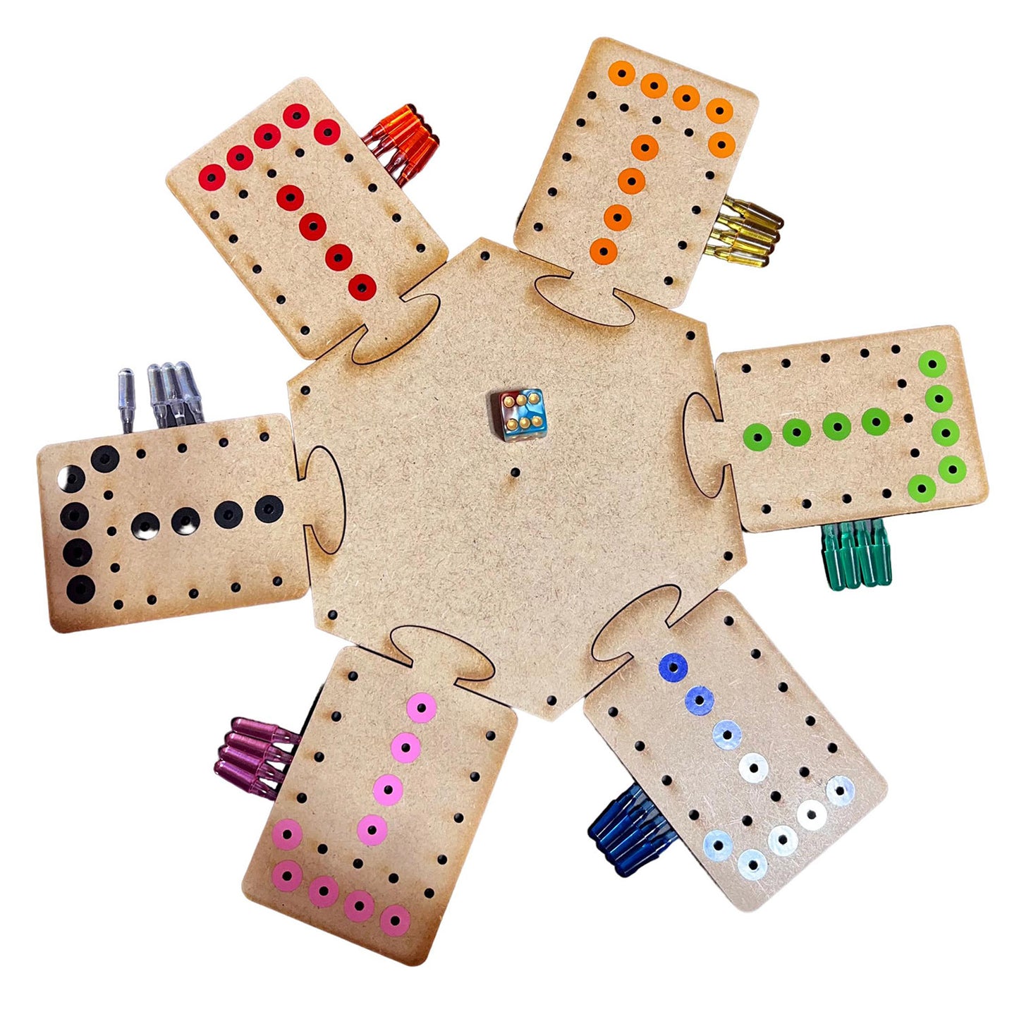 WahooFastTrackGame6 Player 2square wahoo fast track game 6-player – glowforge shop