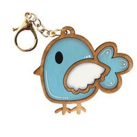 Whimsical Bird Keychain - Bag Tag