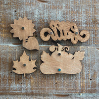 Whimsical Fall-Themed Magnet Collection (Set of 4)