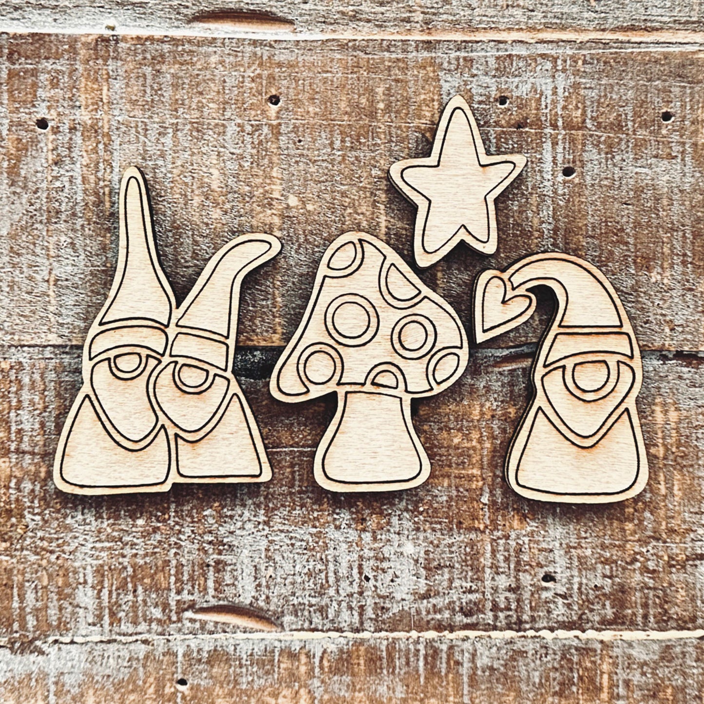 Whimsical Gnomes Magnet Collection (Set of 4)
