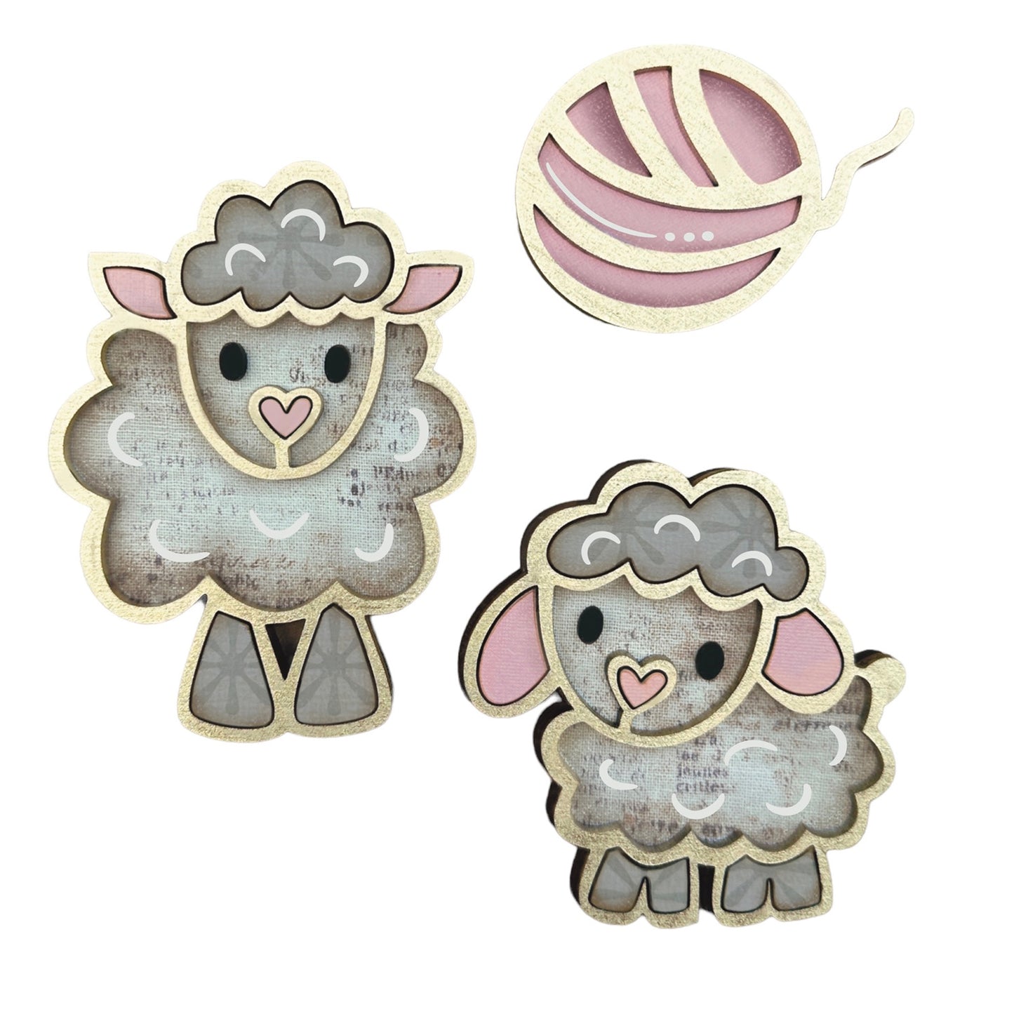 Whimsical Sheep-Themed Magnet Collection