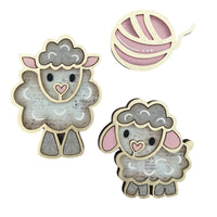 Whimsical Sheep-Themed Magnet Collection