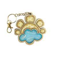 Whimsical Sunshine with Cloud Keychain - Bag Tag