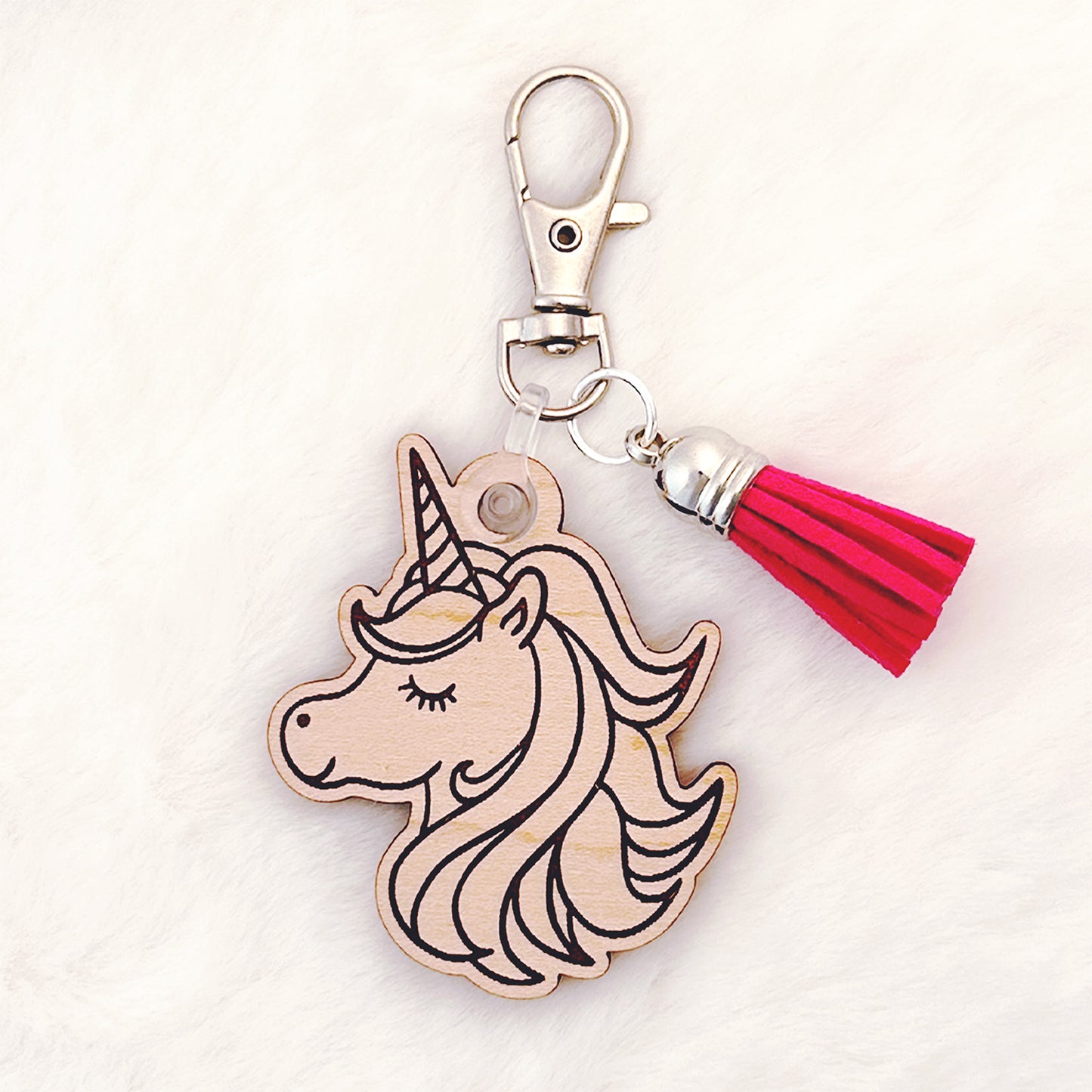 Whimsical Unicorn Keychain – Glowforge Shop