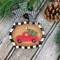 Whimsical Vintage Truck Ornament / Gift Tag