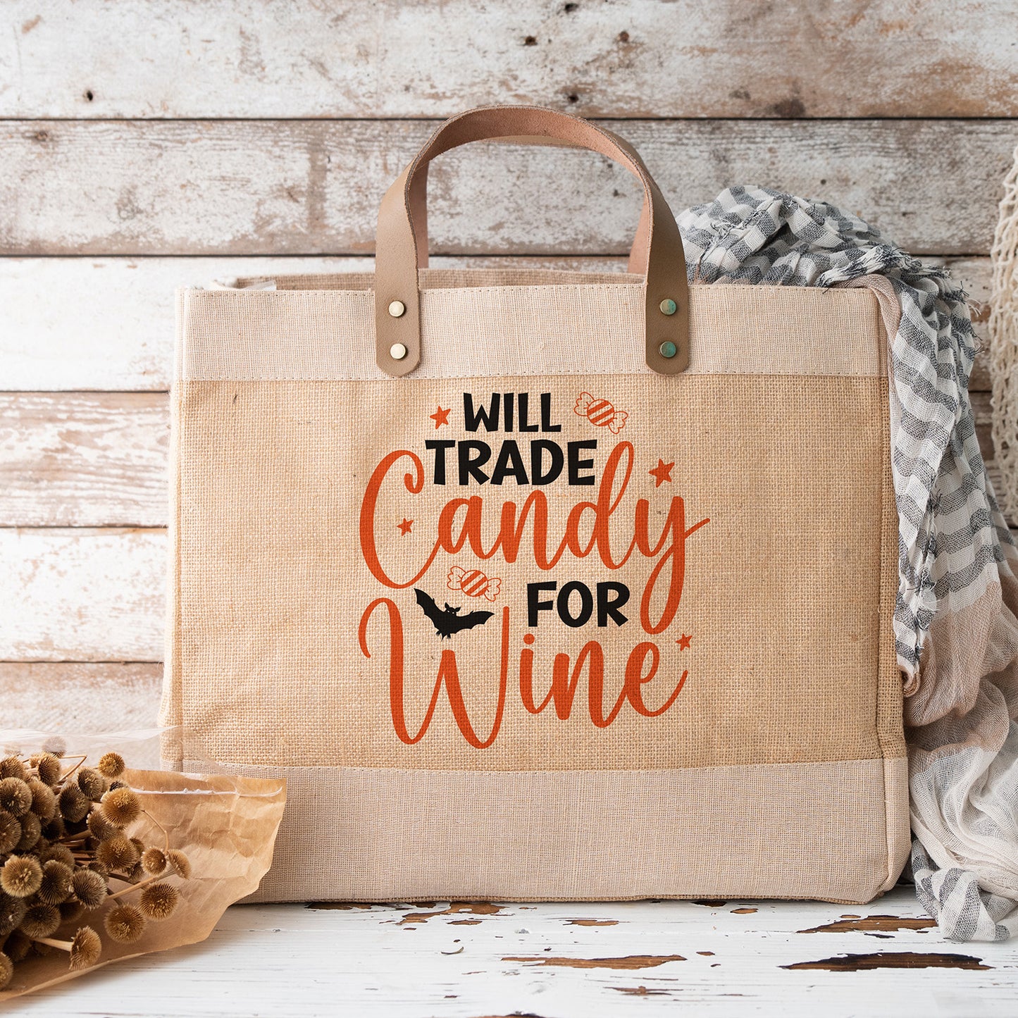 "Will Trade Candy For Wine" Graphic