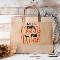 "Will Trade Candy For Wine" Graphic