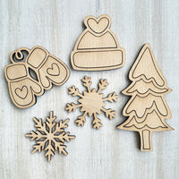 Winter-Themed Magnet Collection (Set of 5)