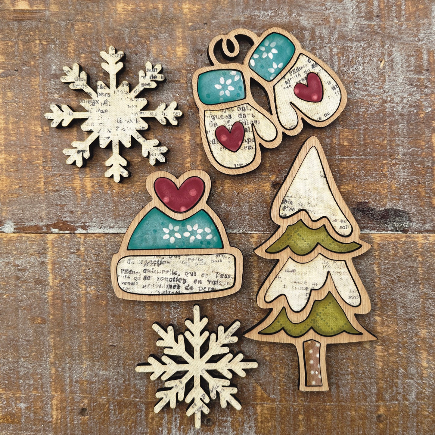 Winter-Themed Magnet Collection (Set of 5)