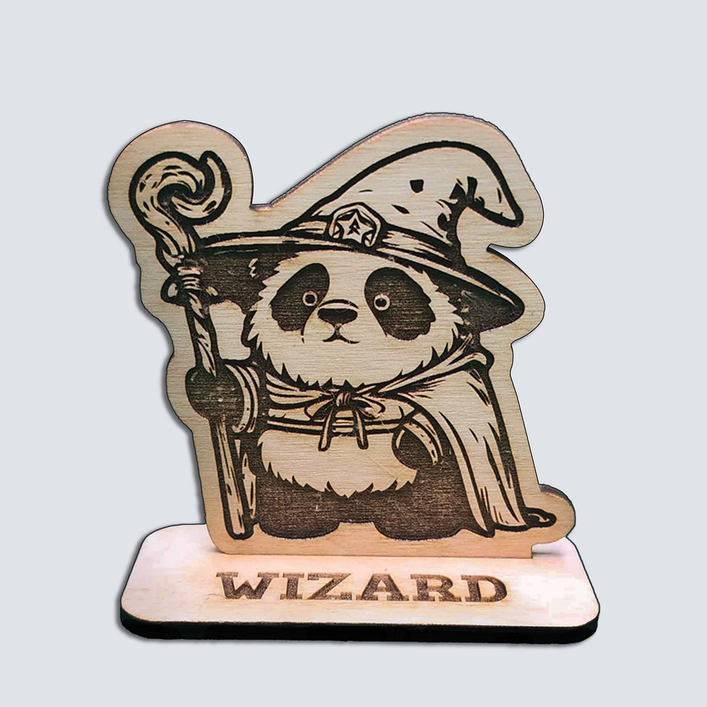 Wizard Panda Game Piece with Stand