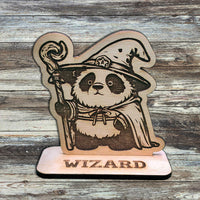 Wizard Panda Game Piece with Stand