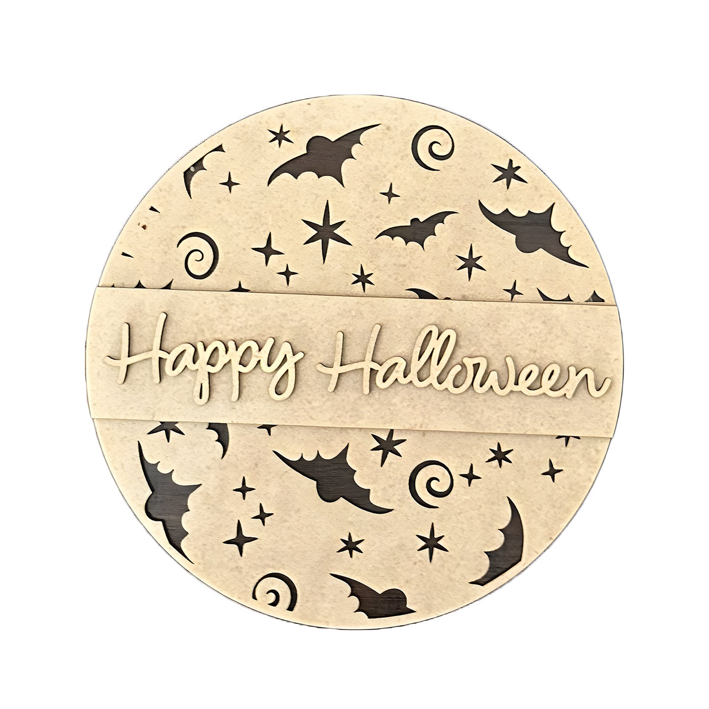 XL Happy Halloween Bat Sign - Bat Halloween Sign